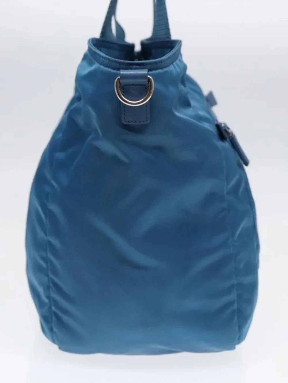 PRADA Shoulder Bag Nylon 2way Blue Silver - Picture 5 of 16